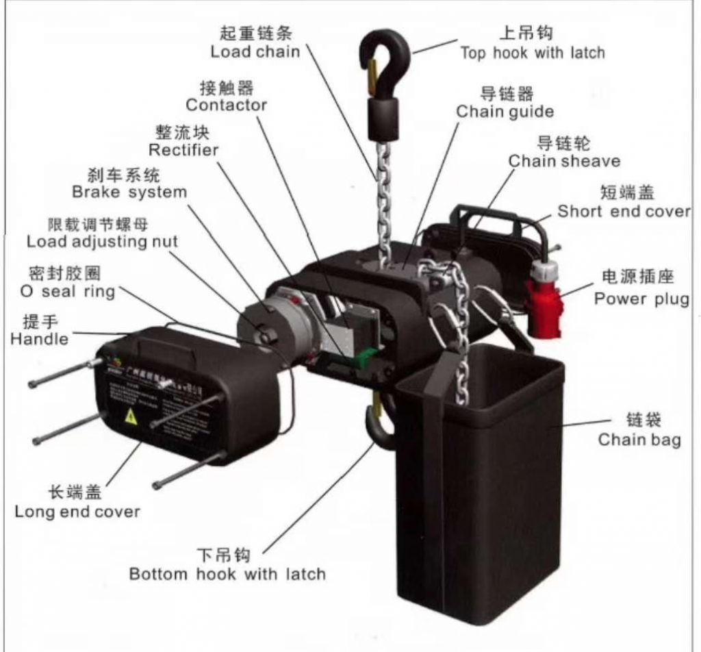 light weight stage hoist