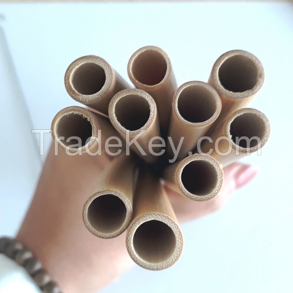 100% Natural from Vietnam Bamboo Trees Bamboo Reusable Drinking Straws