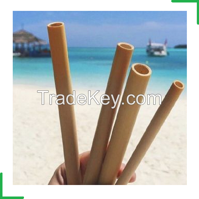 Bamboo Drinking Straws Eco-friendly Reusable Kitchen Straw 