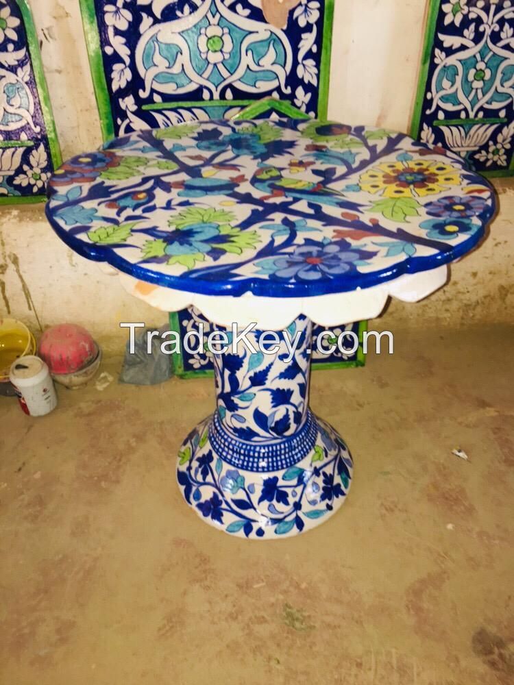 Ceramic Unique Round Central Table