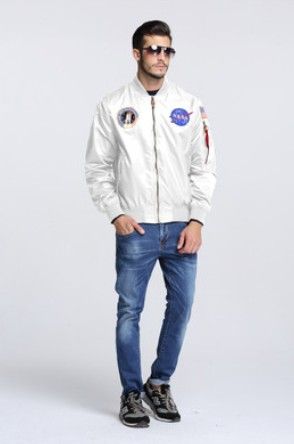 New men's clothing spring Autumn thin NASA Navy flying jacket man varsity american college bomber flight jacket for men