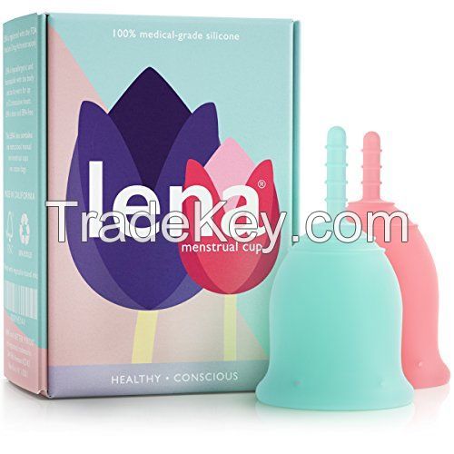 100% imported medical grade liquid silicone Feminine Hygiene Product Menstrual Cups 