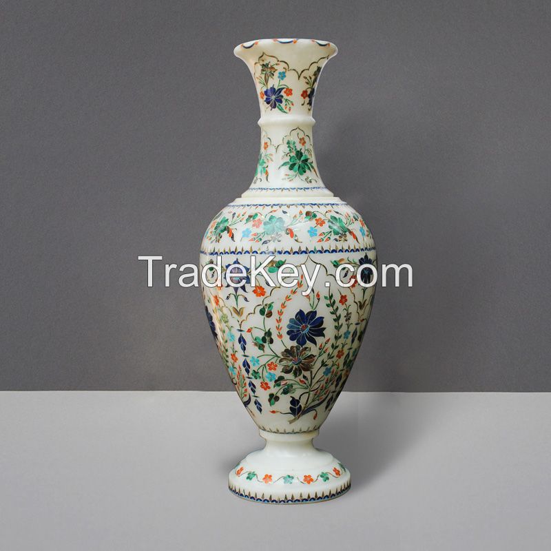 HANDCRAFTED SEMI PRECIOUS VASE 