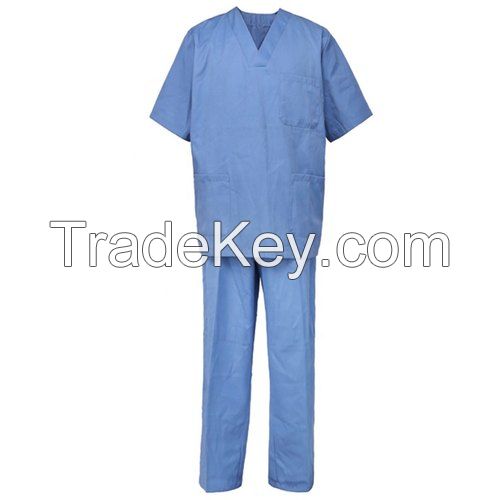 Doctor Uniforms Medical Nursing Scrubs Uniform Clinic Scrub Sets Short Sleeve Tops+Pants Uniform