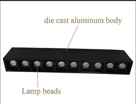 2019 popular new design high quality magnetic track led wide application supermarket and indoor