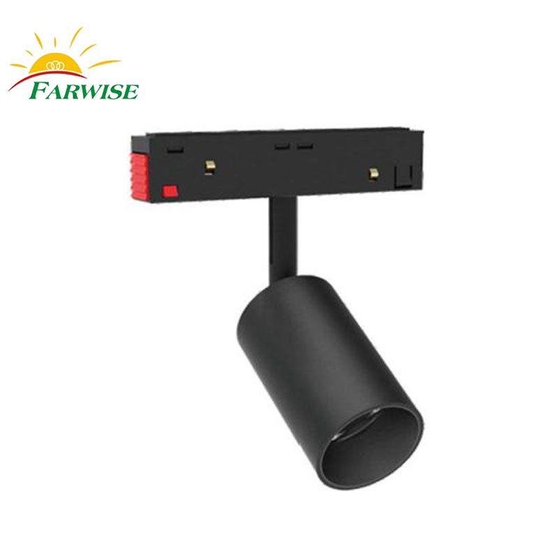 Showroom accessory black housing 20W cob led modern track lighting