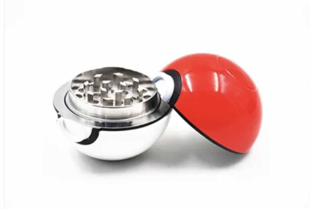 Smoking Accessories 53mm 3 Parts Metal Zinc Alloy Pokeball Spice Grinder