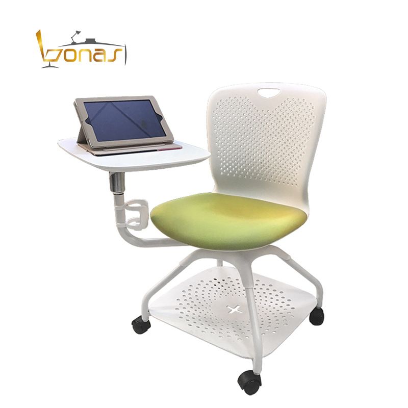 2019 hot design school classroom student chair office task office chair training chair with writing pad