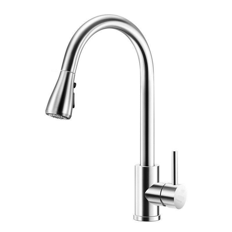 Yescom Kitchen Sink Basin Mixer Faucet Watermark WELS Laundry Mixer Tap Faucet Chrome Brass Swivel Pull Out Down