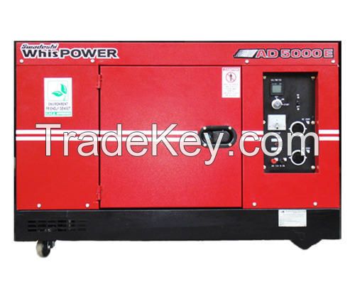 WhisPower 5.5 KVA Portable Petrol Generator (AG5500E)