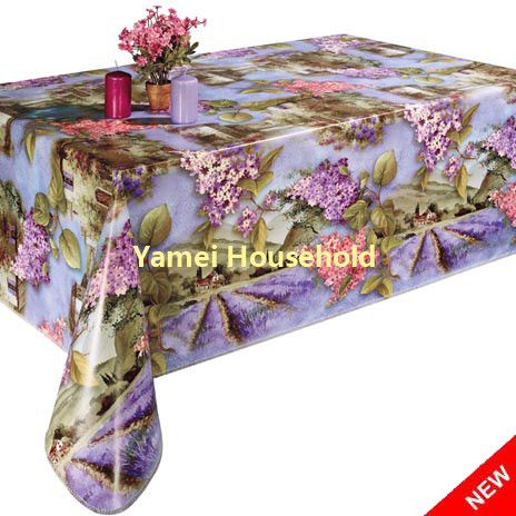 Printing Tablecloth with flannel backing