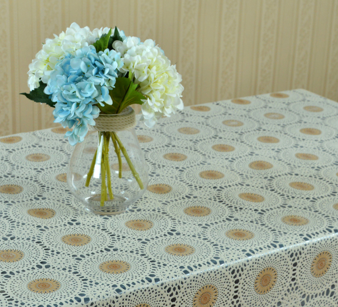 Easy wipe lace tablecloth for home decorations 