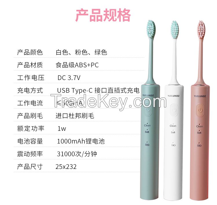  High Quality wholesale electric toothbrush Smart USB Charging Sonic Toothbrush Electric