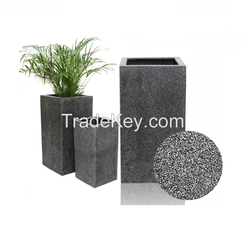 Terrazzo Plant Pot - Outdoor Granite Planters - Pebble Pots - Garden Planter - Pottery Wholesale