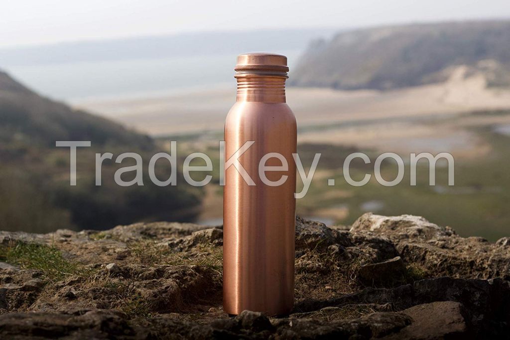 Copper Bottles Hammered 1 Liter for Drinking Water