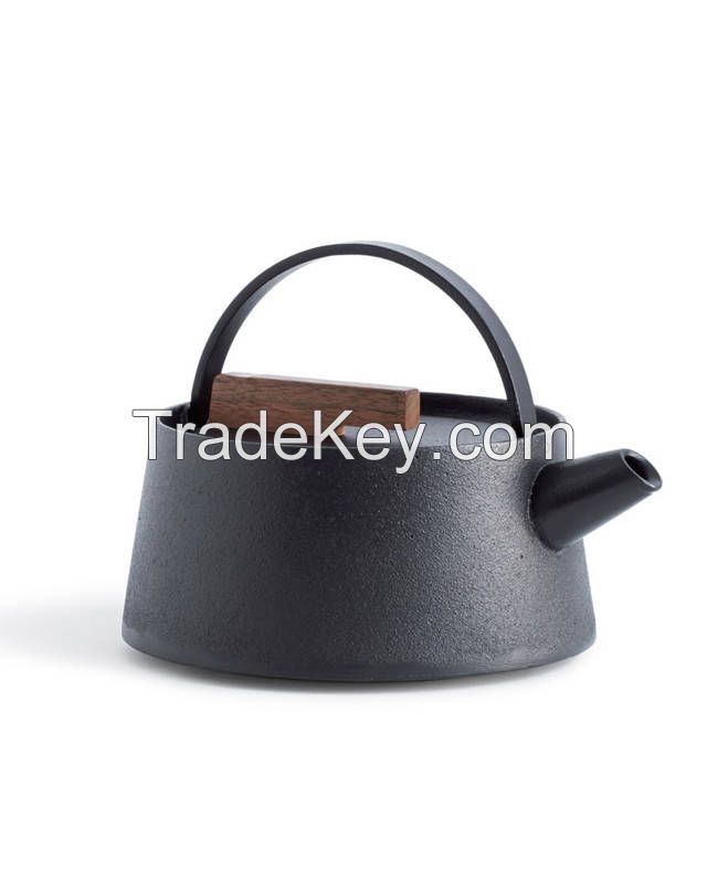 Cast Iron Teapots Stainless Steel Infuser