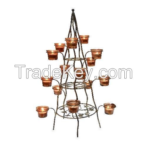 Handcrafted Iron T-Lite Candle Stand