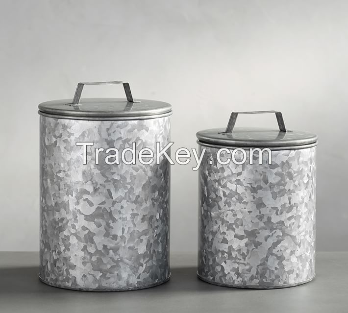 Essential Kitchen Storage 3-Piece Metal Canister Set