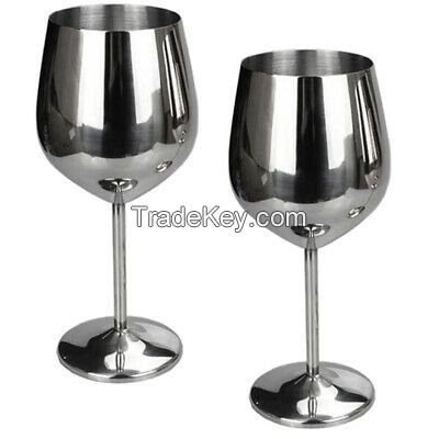 STEEL GOBLET GLASS