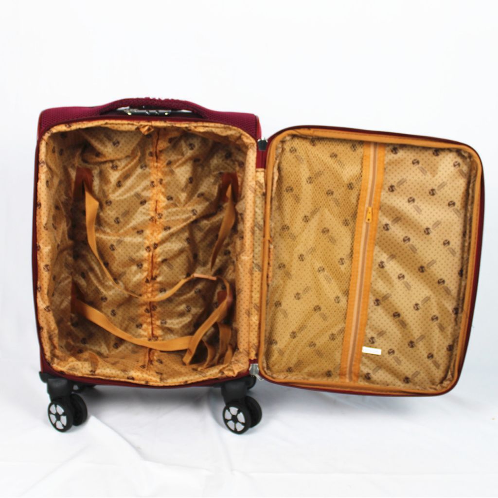 Chinese Fabric trolley bags set Travel luggage bag Polyester expandable luggage set 4pcs 