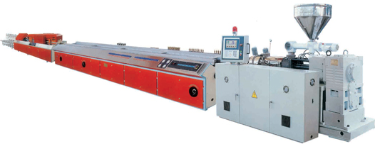 wood plastic co-extrusion production line