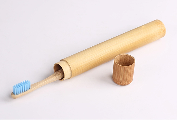 Eco-friendly bamboo toothbrush travel case