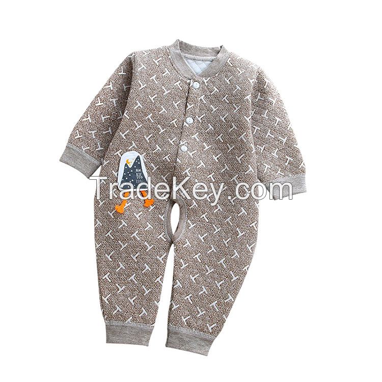 Long Sleeve Infant Winter Clothes Cute Cotton Baby Romper