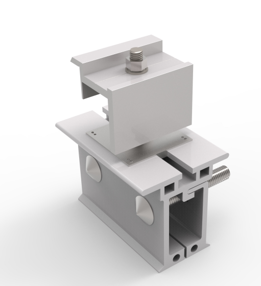 Solar metal roof mounting system