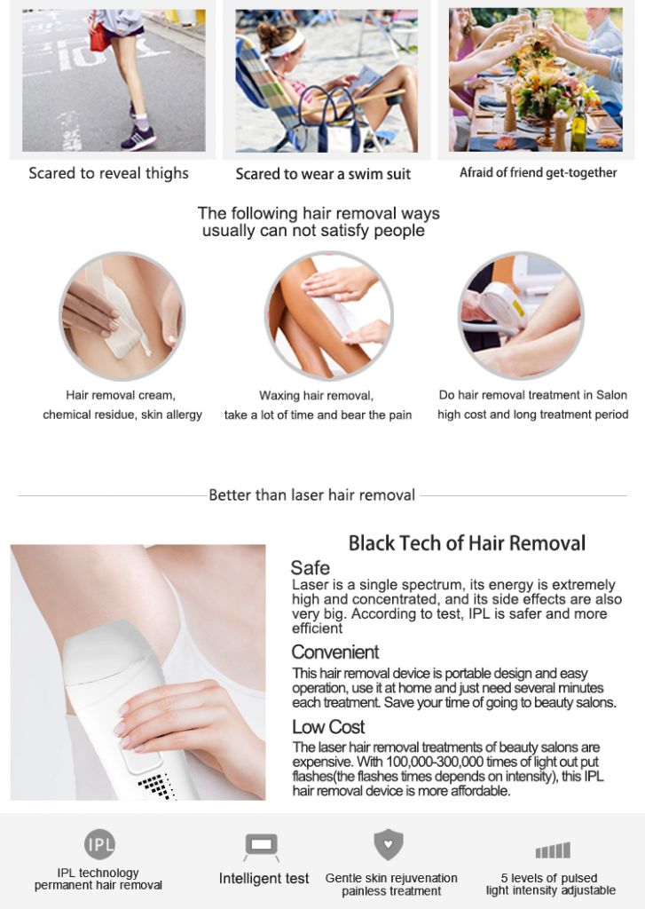 Home Use Portable Ipl Hair Removal Device