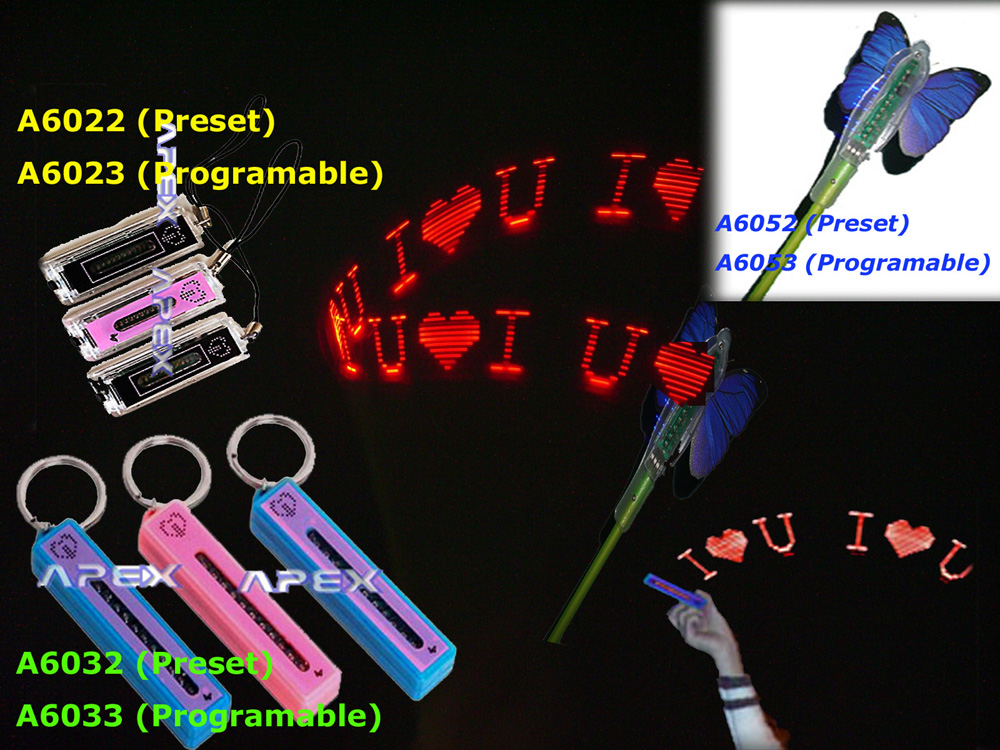 Led Message Keychains