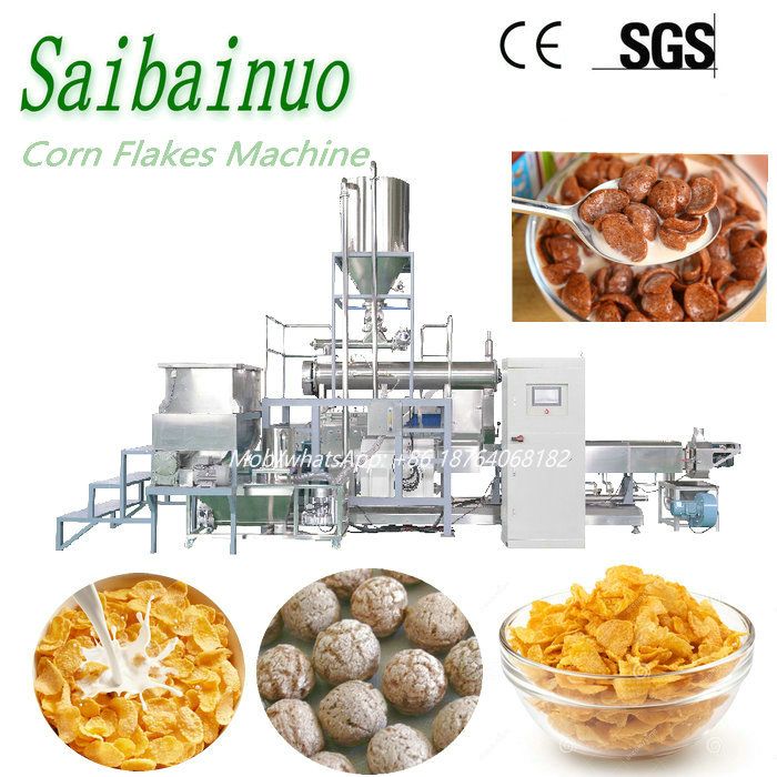 Extrusion Snacks Food Corn Flakes Processing Machinery