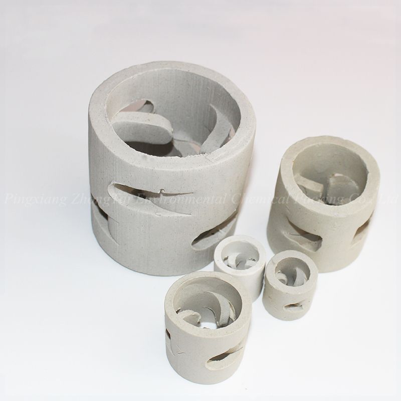 25mm 38mm 50mm 80mm Ceramic Random Packing Ceramic Pall Ring