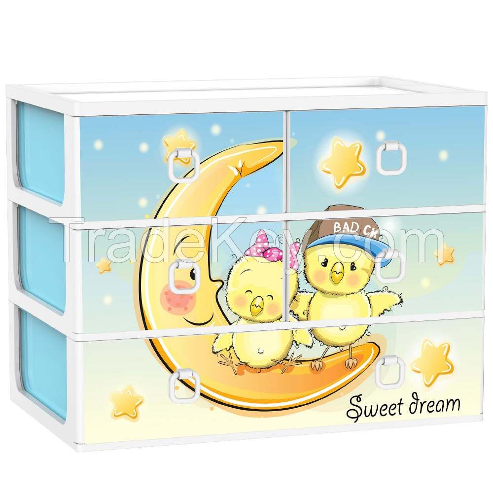 Hot Selling Knit 5 Drawer Cabinet For Kids