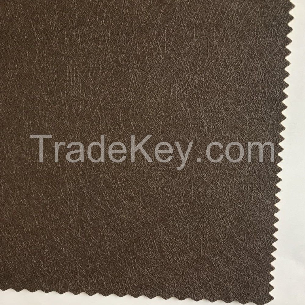 Eco Friendly Vegan Embossed Coating Leather 