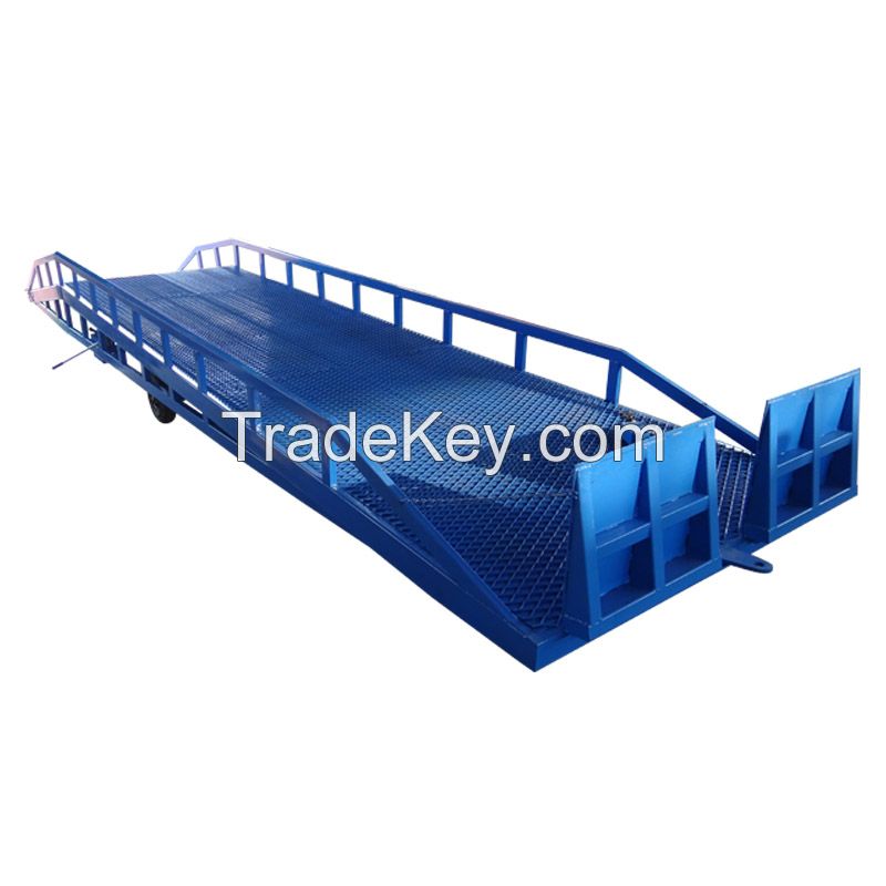 6-10 ton mobile container loading ramp forklift yard ramp dock leveler