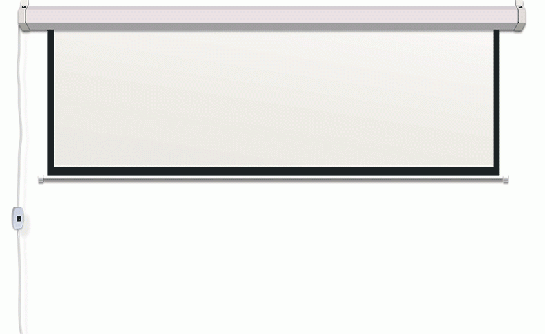 120 inch  Electric Tubular Motor projection screen Drop Down