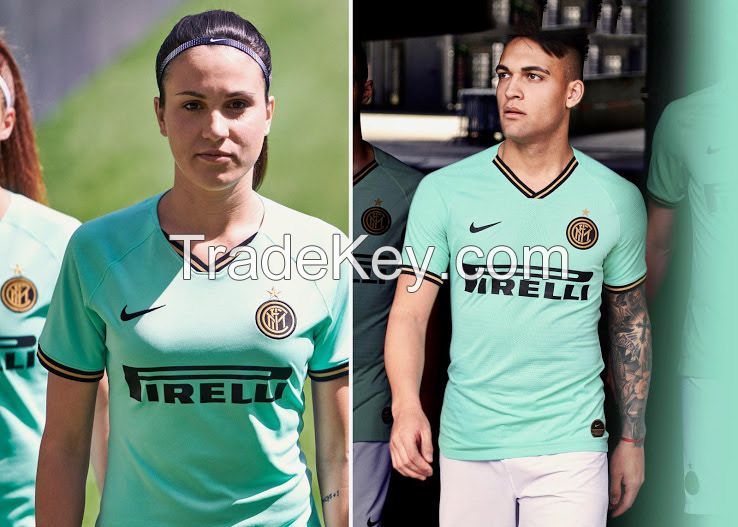 19-20 Inter Milan Away Green Soccer Jerseys Kit (Shirt+Short)