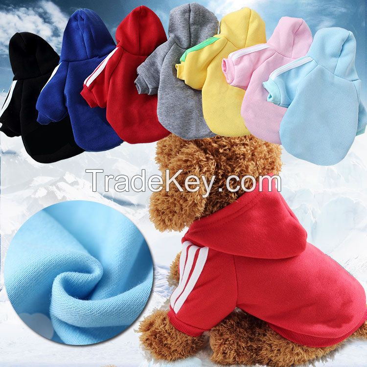 wholesale CUSTOM Designer super dog hoodies pet clothes warm fleece dog jacket