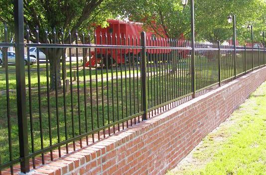 high security 2-Rail anti-climb galvanized steel anti corrosion metal fence