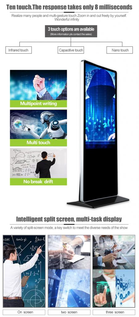 Floor Standing LCD Advertising Display 