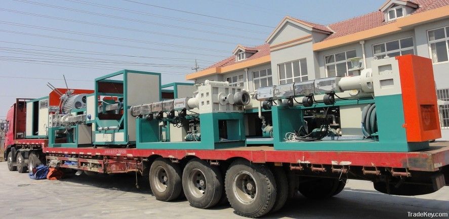 HDPE large diameter hollow wall winding pipe making machine