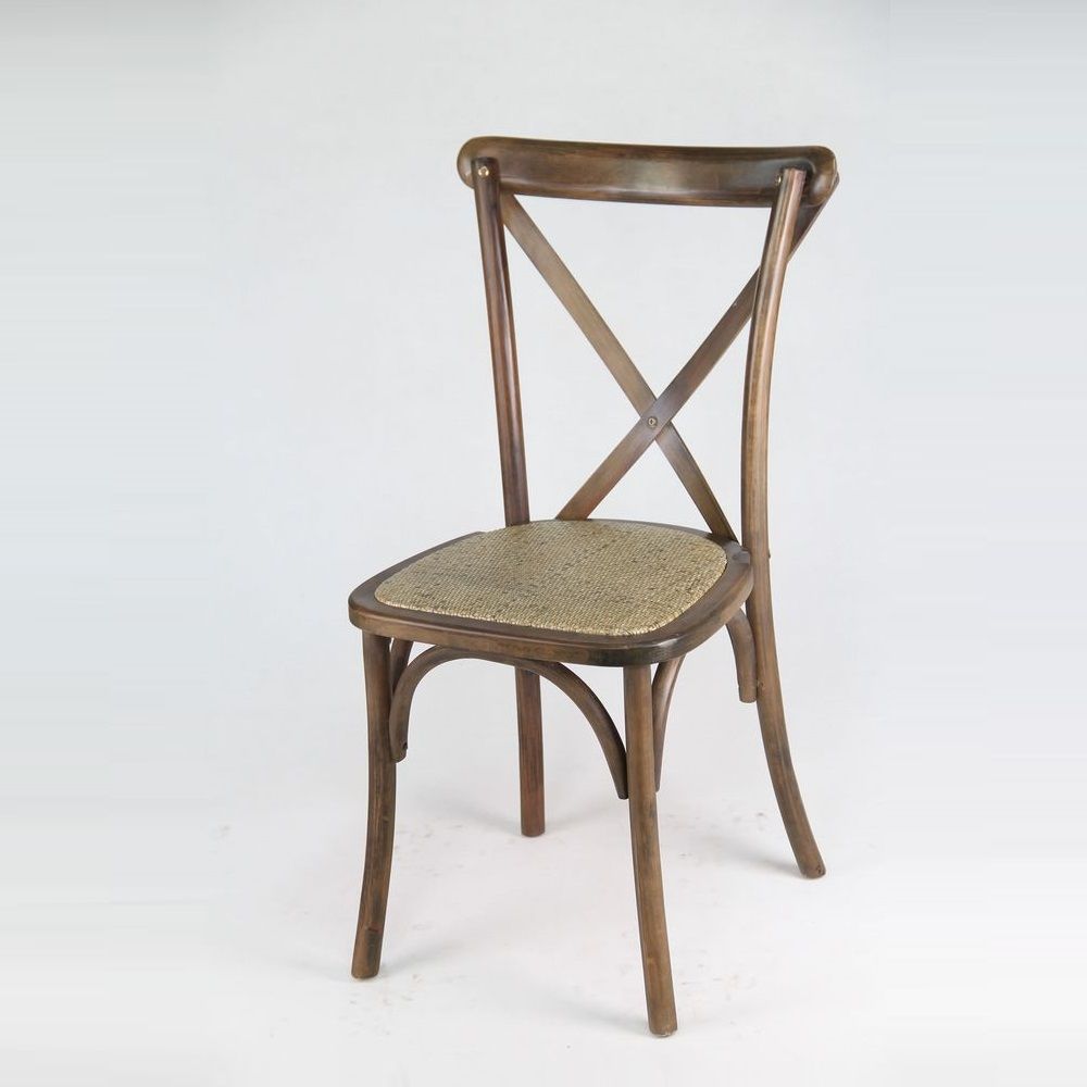 Wooden Wedding Event Dining X Cross Back Chair