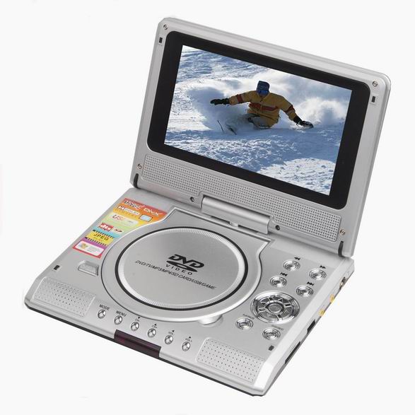 7inch portable dvd player (8 IN 1:EVD/DVD/ANALOG TV, GAME, USB)