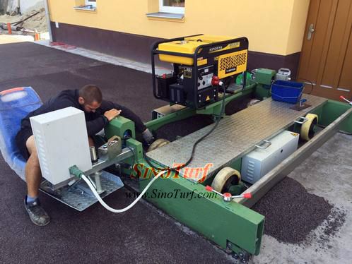 Running Track Paver Machine ( with generator )