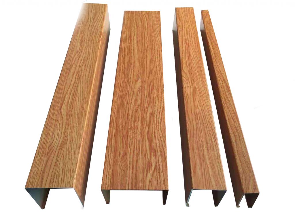  U - type wood - grain aluminum square tube manufacturers