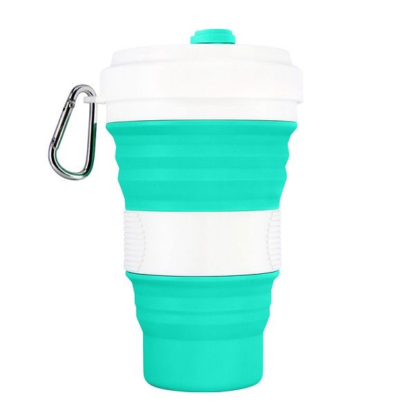 Silicone collapsible Cups BPA free silicone coffee mug Silicone foldable cup