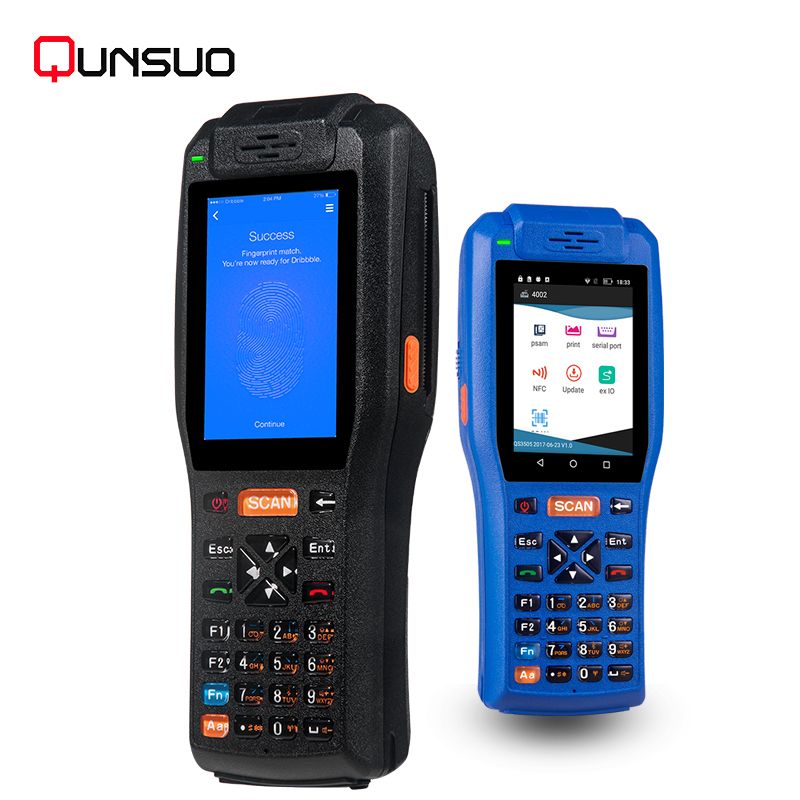 Hand held NFC POS terminal android with 3G thermal printer and barcode scanner