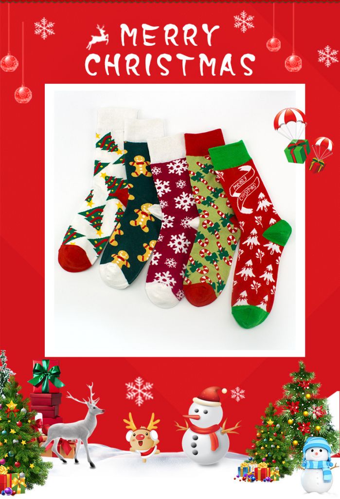 winter christmas cartoon wool socks