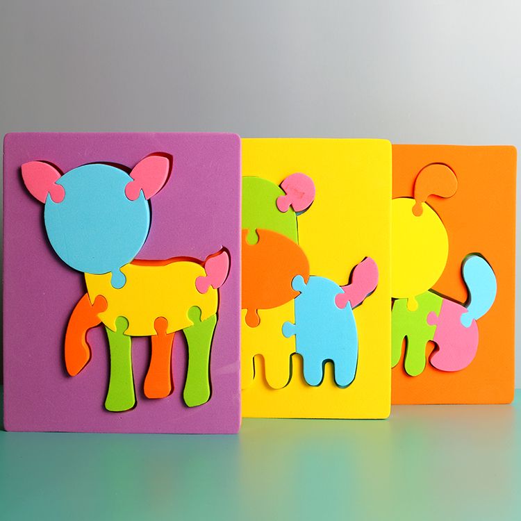 Custom Different Animal Shape Non-toxic Soft EVA Foam Puzzle for Preschool/Home