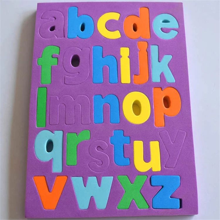 Colorful Educational Children Toy Number and Letter EVA Foam Jigsaw Puzzle